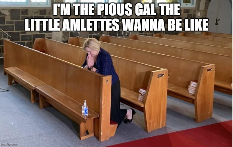 Photo of then National Party leader, Judith Collins, kneeling as if in prayer ahead of casting her vote in the 2020 general election.